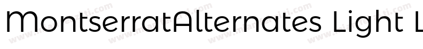 MontserratAlternates Light Light字体转换